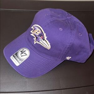 47 Brand Clean Up NFL Baltimore Ravens Purple Adjustable Cap, One Size
